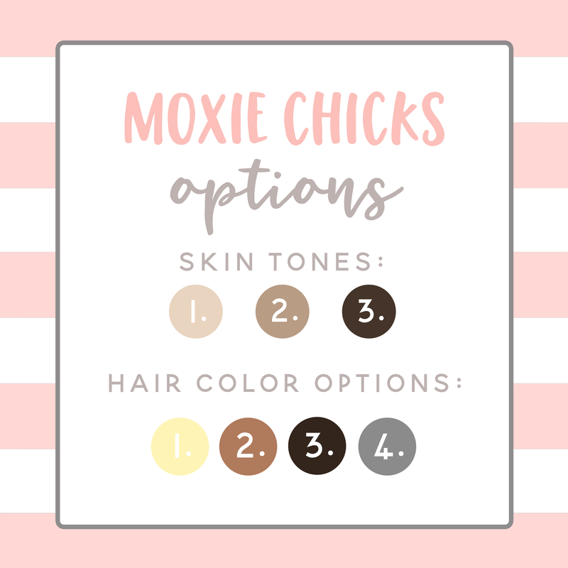 MOXIE CHICKS - BEACH READ (HAND DRAWN) / QUARTER SHEET / NEW RELEASE