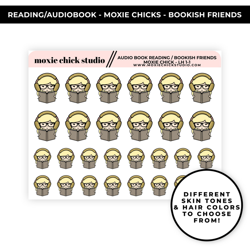 AUDIOBOOK MOXIE CHICK BOOKISH FRIENDS / QUARTER SHEET / NEW RELEASE