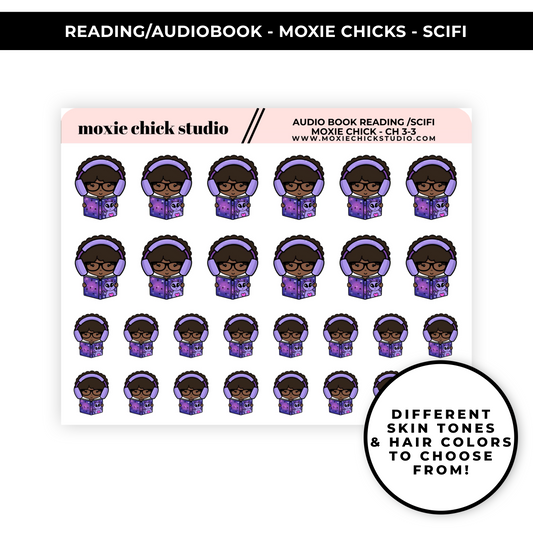 AUDIOBOOK MOXIE CHICK SCIFI / QUARTER SHEET / NEW RELEASE