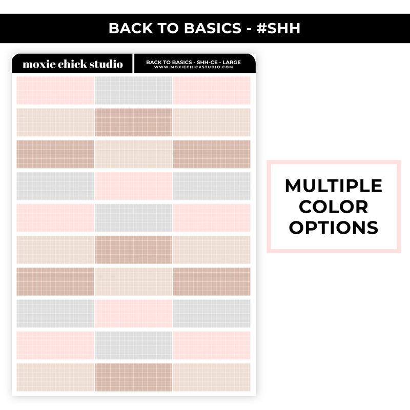 BACK TO BASICS #SHH LARGE SHEET - NEW RELEASE