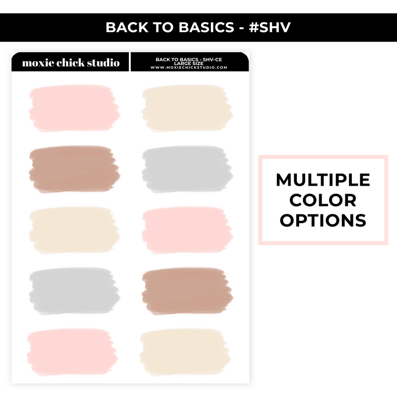 BACK TO BASICS #SHV LARGE SHEET - NEW RELEASE