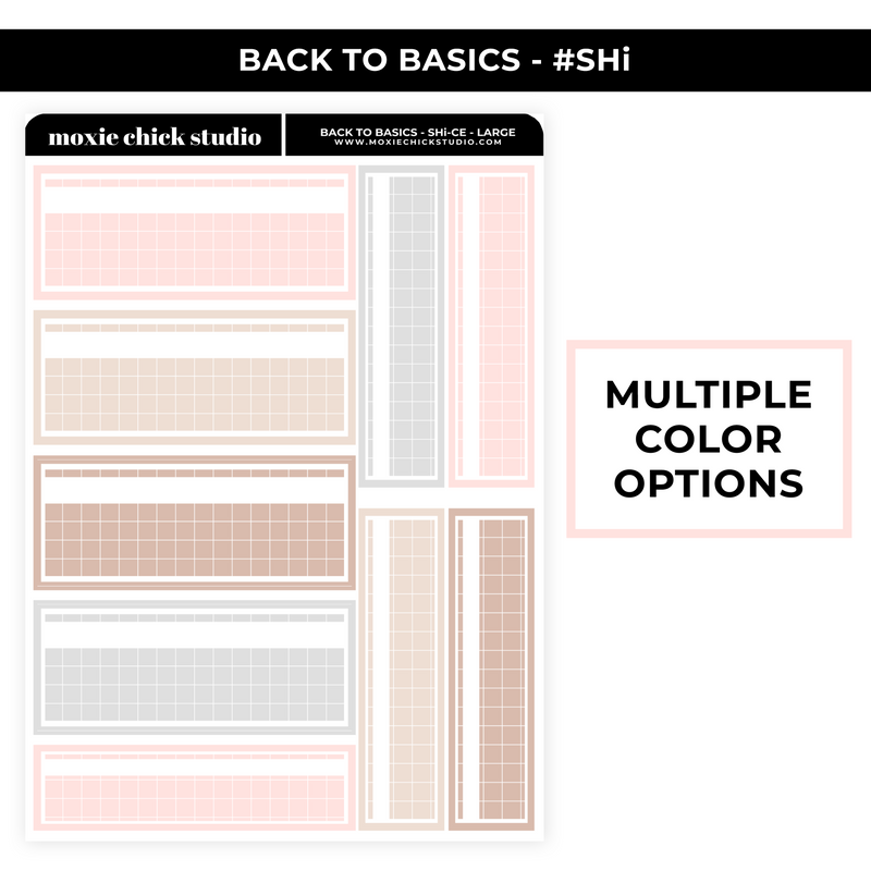 BACK TO BASICS #SHi LARGE SHEET - NEW RELEASE