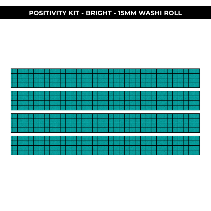 15mm WASHI ROLL - BRIGHT POSITIVITY PROJECT - NEW RELEASE