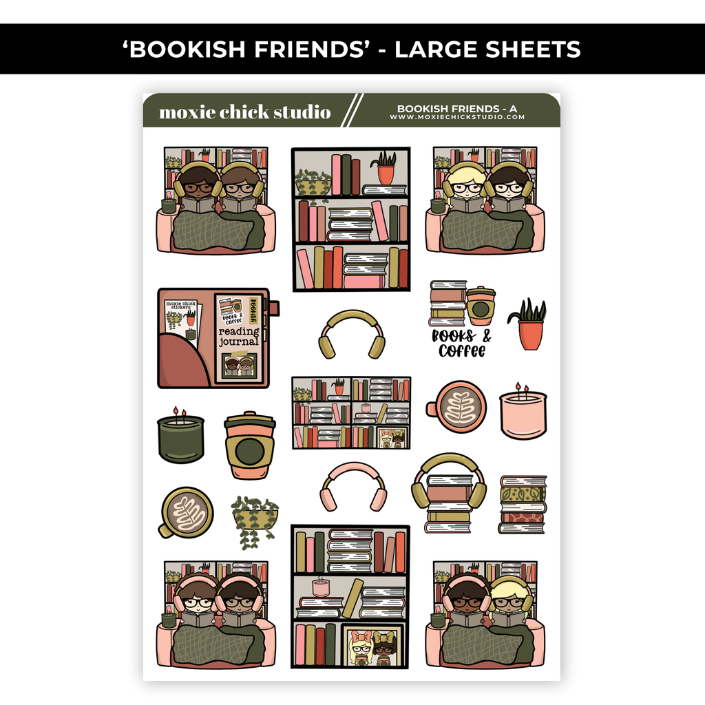 BOOKISH FRIENDS 'MUTLPLE SIZES' - NEW RELEASE