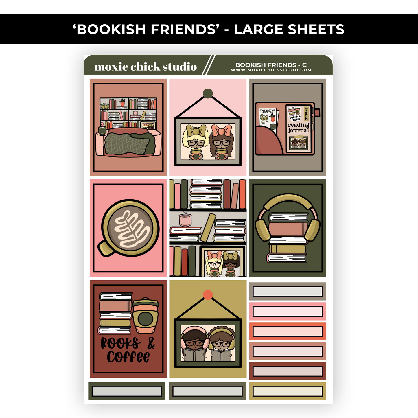 BOOKISH FRIENDS 'MUTLPLE SIZES' - NEW RELEASE