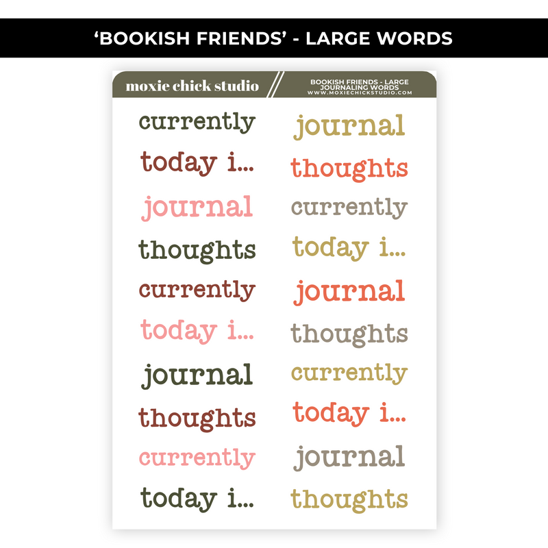 JOURNALING BIG BUNDLE "BOOKISH FRIENDS" - NEW RELEASE