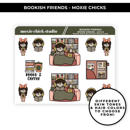 BOOKISH FRIENDS MOXIE CHICKS - QUARTER SHEET - NEW RELEASE