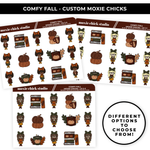 COMFY FALL MOXIE CHICKS - QUARTER SHEET - NEW RELEASE