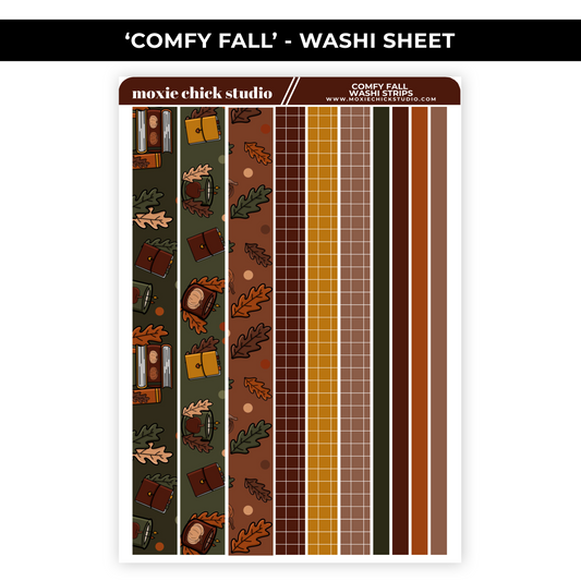 COMFY FALL WASHI STRIPS - NEW RELEASE