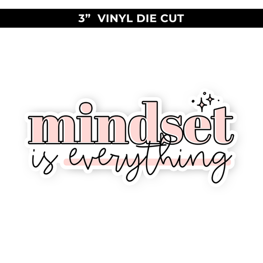 VINYL 3" DIE CUT- MINDSET IS EVERYTHING / NEW RELEASE