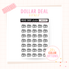 Money - Dollar Deal Sticker Sheets – Perfect for On-the-Go Planners & Journals