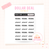 Personal Script - Dollar Deal Sticker Sheets – Perfect for On-the-Go Planners & Journals)