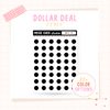 Dots Circle - Dollar Deal Sticker Sheets – Perfect for On-the-Go Planners & Journals)