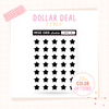 Stars #2 - Dollar Deal Sticker Sheets – Perfect for On-the-Go Planners & Journals)