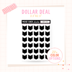 Chevron Shape - Dollar Deal Sticker Sheets – Perfect for On-the-Go Planners & Journals)