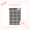 Task Label Script - Dollar Deal Sticker Sheets – Perfect for On-the-Go Planners & Journals)