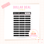 Goals Label Script - Dollar Deal Sticker Sheets – Perfect for On-the-Go Planners & Journals)