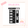 Anxiety Tracker #2 - Dollar Deal Sticker Sheets – Perfect for On-the-Go Planners & Journals)