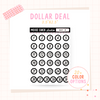 Number Circles - Dollar Deal Sticker Sheets – Perfect for On-the-Go Planners & Journals)