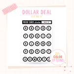 Alphabet Letter Circles - Dollar Deal Sticker Sheets – Perfect for On-the-Go Planners & Journals)