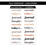 JOURNALING BIG BUNDLE "FALL FARMHOUSE" - NEW RELEASE