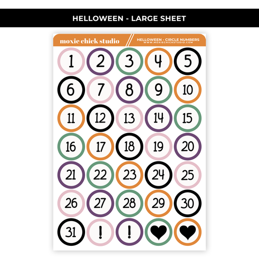 HELLOWEEN CIRCLE NUMBERS - NEW RELEASE