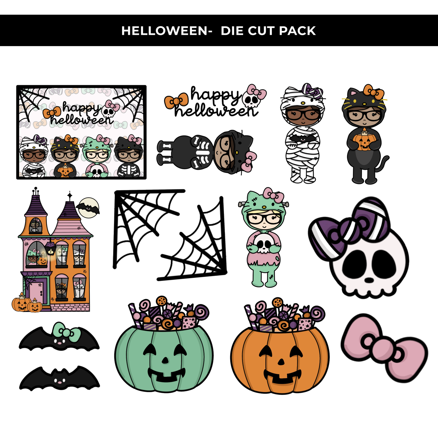 HELLOWEEN DIE CUT STICKER PACK - NEW RELEASE