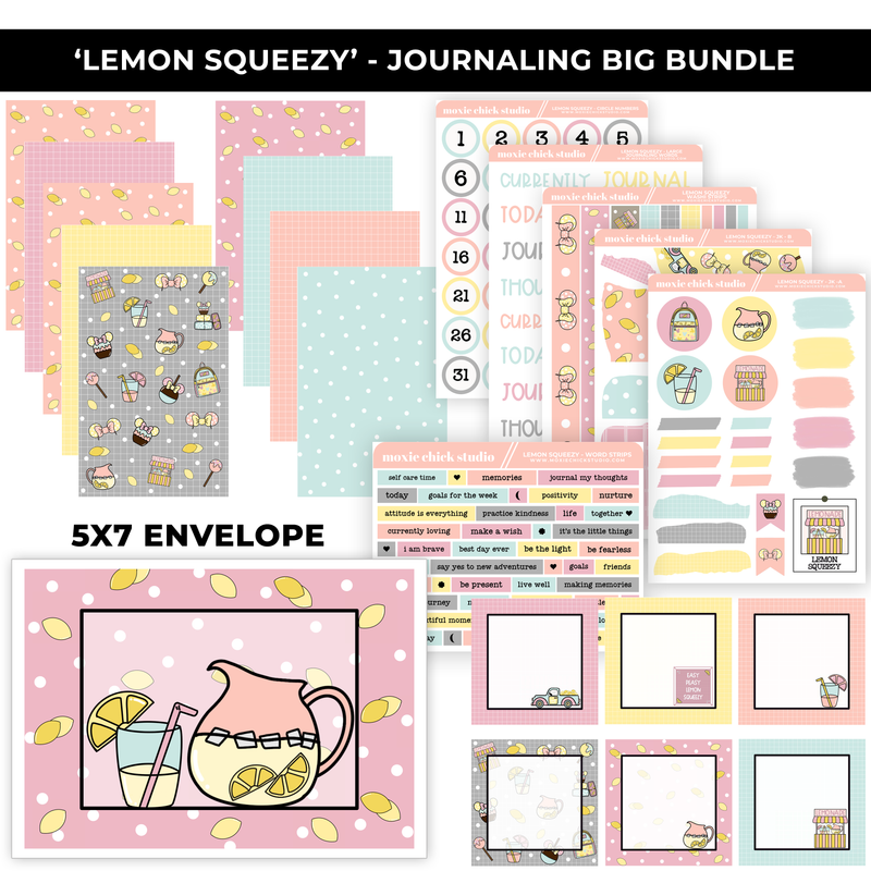 JOURNALING BIG BUNDLE "LEMON SQUEEZY" - NEW RELEASE