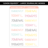 JOURNALING BIG BUNDLE "LEMON SQUEEZY" - NEW RELEASE