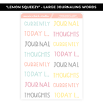 JOURNALING BIG BUNDLE "LEMON SQUEEZY" - NEW RELEASE