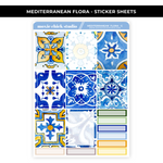 MEDITERRANEAN FLORA LARGE STICKER SHEETS - NEW RELEASE