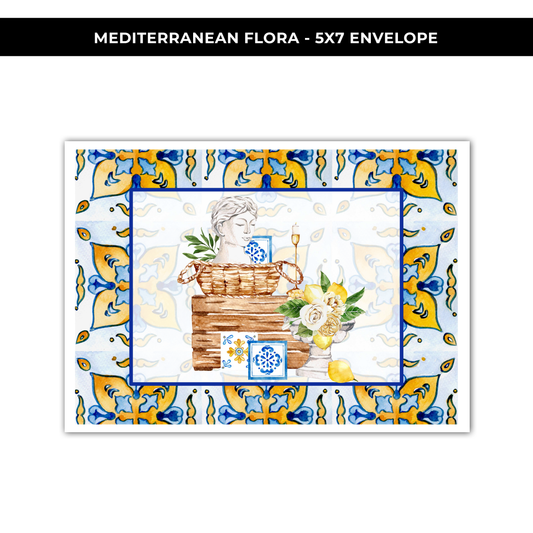 5X7 ENVELOPE 'MEDITERRANEAN FLORA' - NEW RELEASE