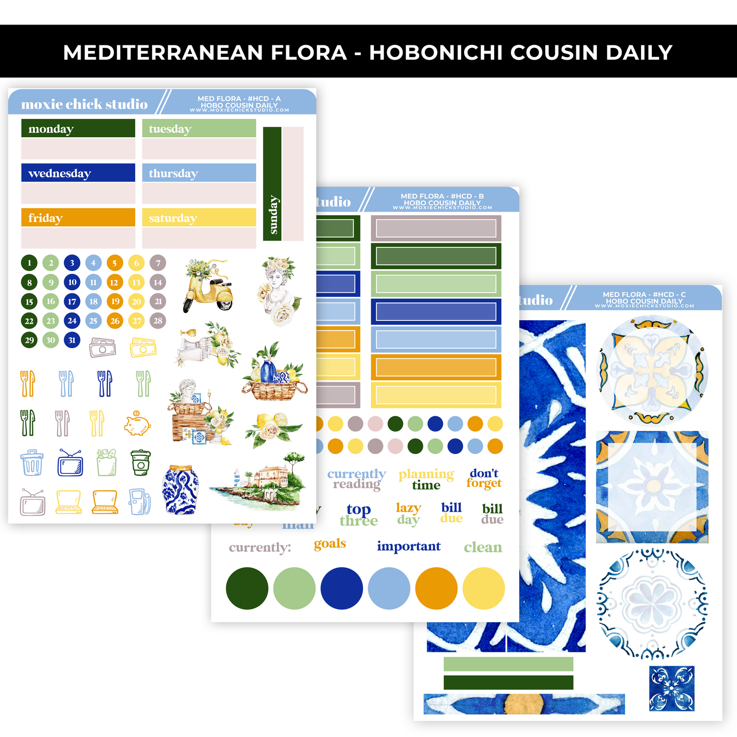 MEDITERRANEAN FLORA 'HOBONICHI COUSIN - DAILY' - NEW RELEASE