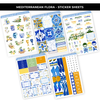 MEDITERRANEAN FLORA LARGE STICKER SHEETS - NEW RELEASE