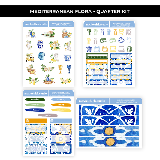 MEDITERRANEAN FLORA SMALL QUARTER KIT - NEW RELEASE