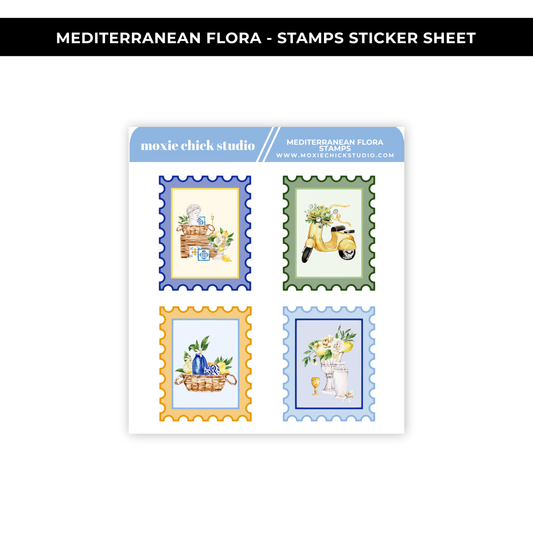 MEDITERRANEAN FLORA STAMPS SHEET - NEW RELEASE