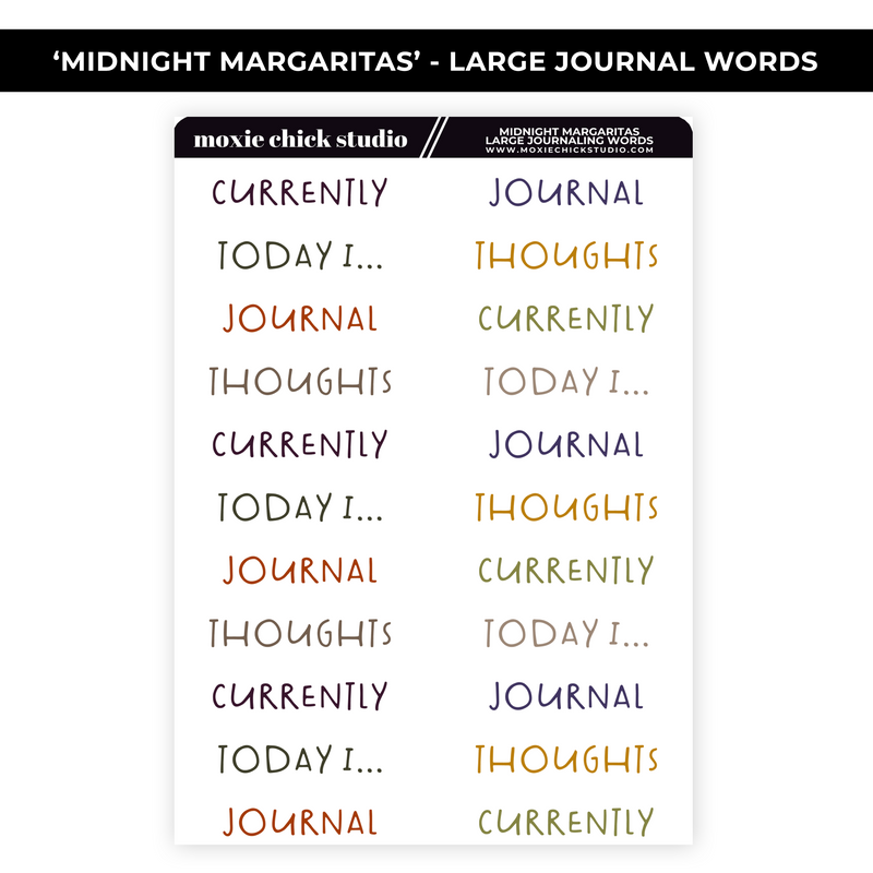 JOURNALING BIG BUNDLE "MIDNIGHT MARGARITAS" - NEW RELEASE