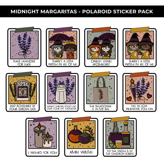 MIDNIGHT MARGARITAS POLAROID STICKER PACK - NEW RELEASE