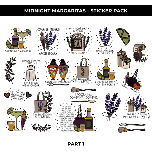 MIDNIGHT MARGARITAS STICKER PACK - NEW RELEASE