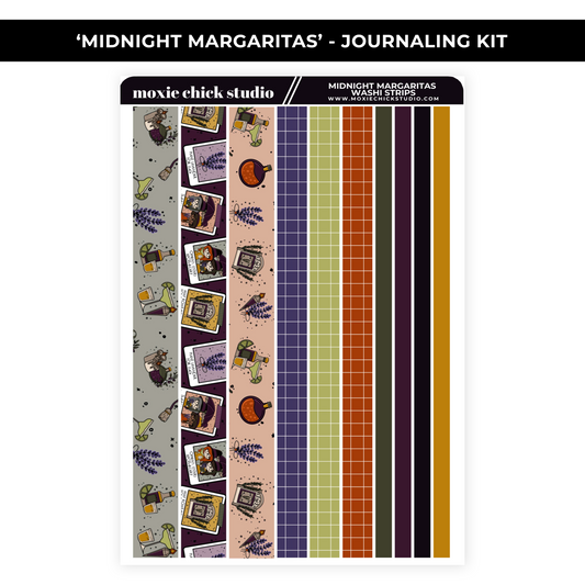 MIDNIGHT MARGARITAS WASHI STRIPS - NEW RELEASE