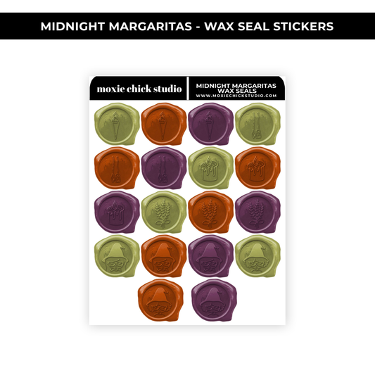 MIDNIGHT MARGARITAS WAX SEAL QUARTER SHEET - NEW RELEASE