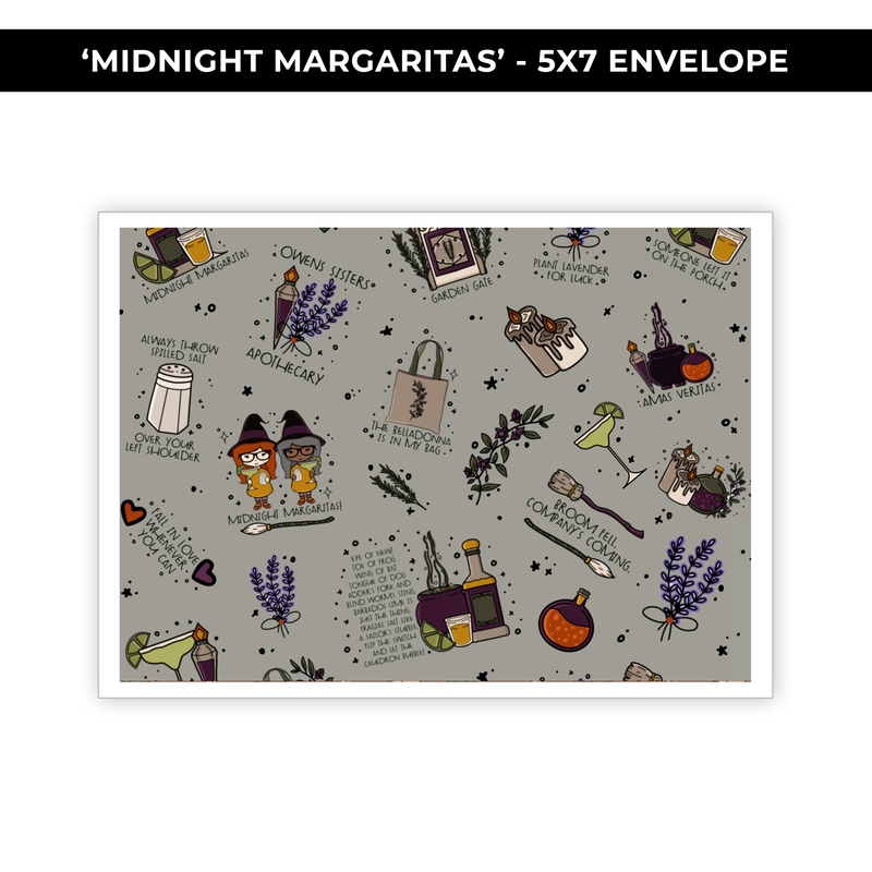 5X7 ENVELOPE 'MIDNIGHT MARGARITAS' - NEW RELEASE