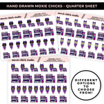 MOXIE CHICKS - SCI-FI READ (HAND DRAWN) / QUARTER SHEET / NEW RELEASE