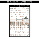 COMFY READING - 5 LARGE SHEETS - NEW RELEASE