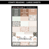 COMFY READING - 5 LARGE SHEETS - NEW RELEASE