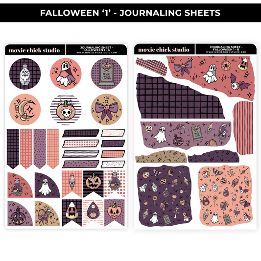 FALLOWEEN '1' - JOURNALING SHEETS - NEW RELEASE