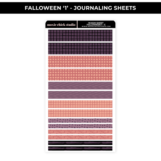 FALLOWEEN '1' - WASHI SHEET - NEW RELEASE