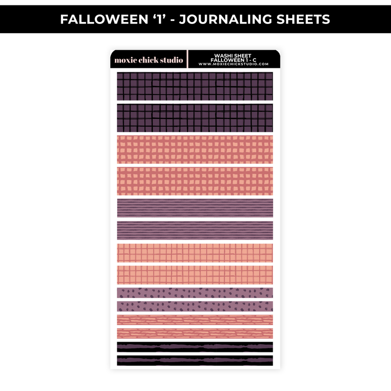 FALLOWEEN '1' - WASHI SHEET - NEW RELEASE