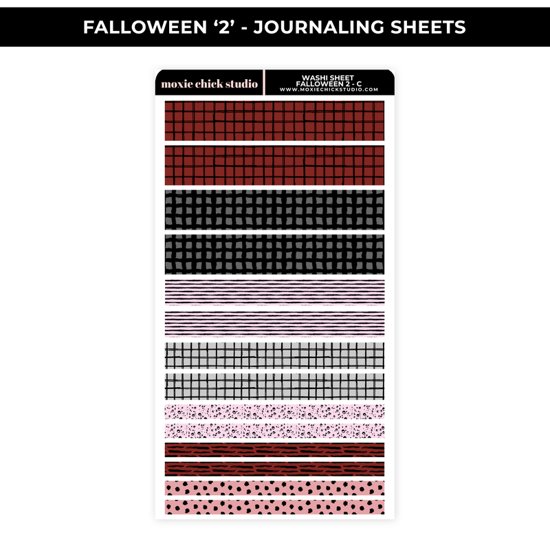 FALLOWEEN '2' - WASHI SHEET - NEW RELEASE