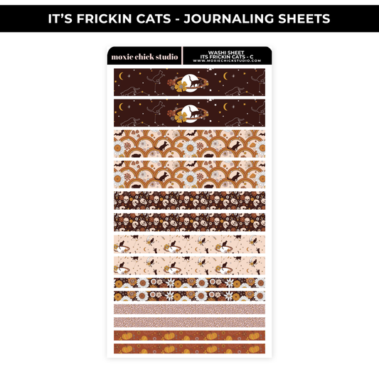 IT'S FRICKIN CATS - WASHI SHEET - NEW RELEASE